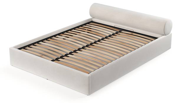 Polsterbett SOLVO mit Stauraum Paros Creme - Liegefläche Breite: 160 cm