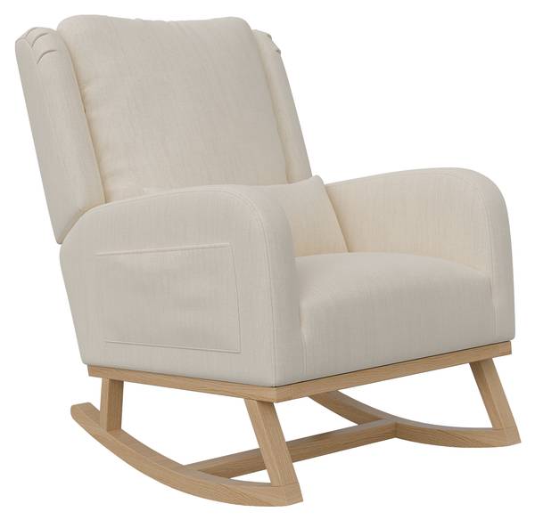 Schaukelsessel KOVEDA2 Beige - Textil - 93 x 96 x 60 cm