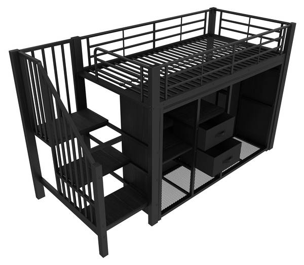Hochbett K-1149 Schwarz