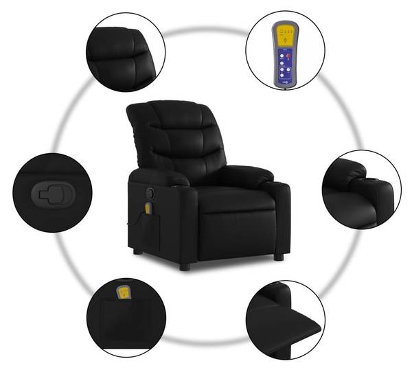 Massagesessel 3032774 Schwarz