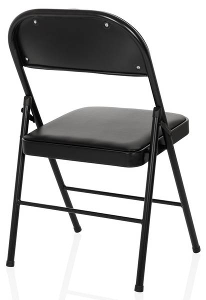 Klappstuhl TUDELA H Schwarz - Flachgewebe - Kunstleder - 46 x 78 x 45 cm