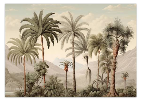 Papier peint, Plantes tropicales 150 x 105 cm
