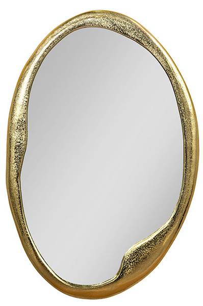 Wandspiegel ABSTRACT Gold - Silber - Glas - Metall - 49 x 71 x 3 cm