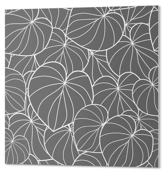 Selbstklebefliesen Blattlinien 9er-Set 30 x 30 cm