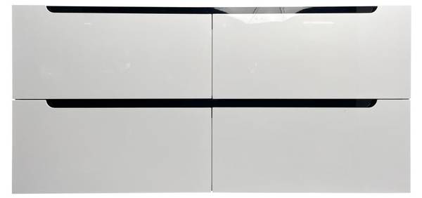 Waschbeckenunterschrank SELITA Weiß - Holz teilmassiv - 120 x 57 x 46 cm