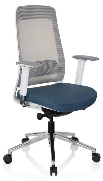 Bürostuhl CHIARO T2 WHITE Blau - Grau
