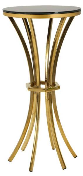 Beistelltisch Shanty Gold - Metall - 40 x 81 x 40 cm