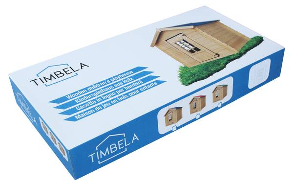 Kinderspielhaus M570M-1 Beige - Fichte - 105 x 87 x 105 cm