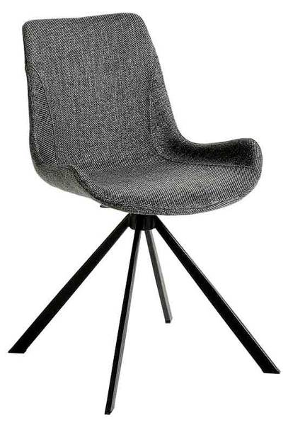 Stuhl 4071 Schwarz - Grau - Mischgewebe - Strukturstoff - 54 x 82 x 58 cm