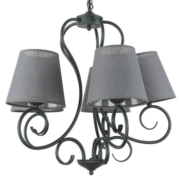 Lustre PURAHT Anthracite - 55 x 75 x 55 cm