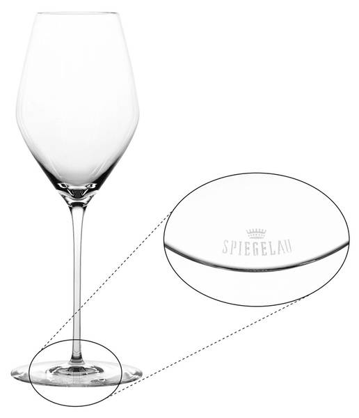 Champagnergläser Hi-Lite 2er Set + Tuch Glas - 8 x 23 x 8 cm