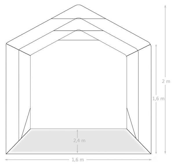 Tente de garage 3003736 160 x 200 x 240 cm