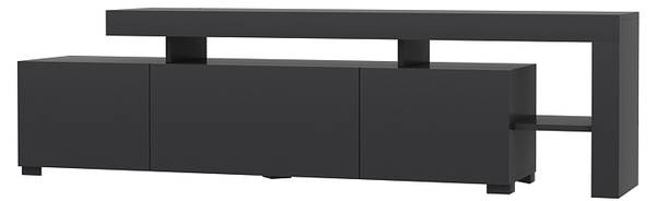 Meuble TV Beliz avec éclairage LED Anthracite