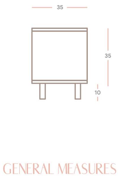 TV-Lowboard Pola mit 2 Tür Lackiert Braun - Kiefer - 120 x 45 x 35 cm
