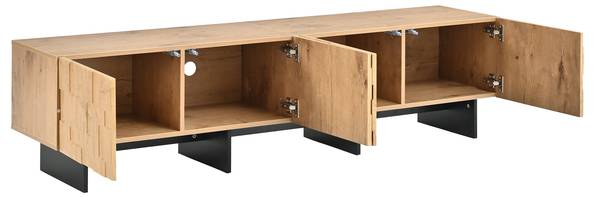 Wohnzimmermöbel Set Eurynom Ⅲ（2-tlg） Braun - Holzwerkstoff