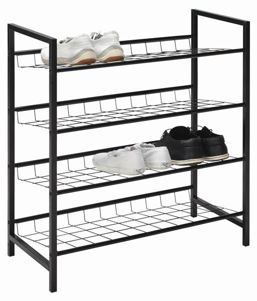 Schuhregal GUSTAV Schwarz - Metall - 63 x 70 x 30 cm