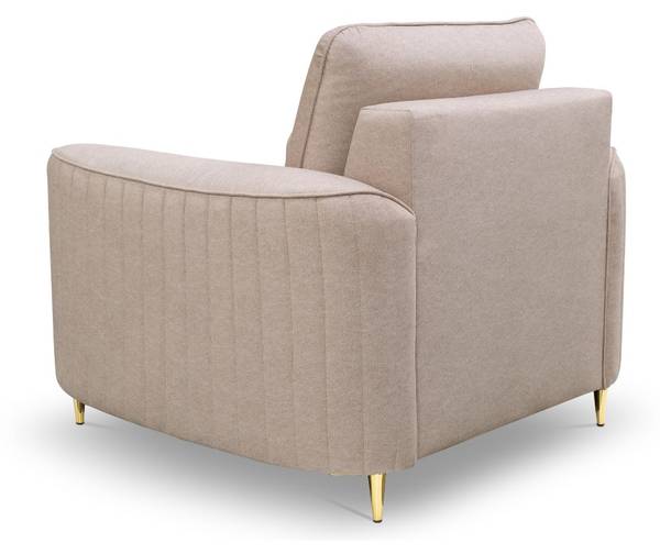 Sessel LIMON Beige - Samt - 80 x 85 x 94 cm