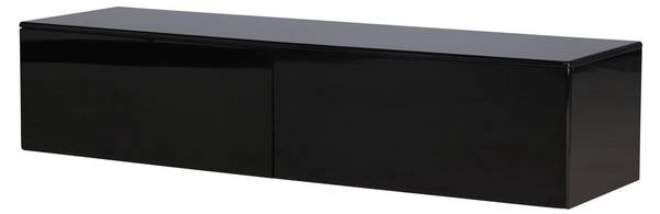 TV-Lowboard Fristad Schwarz - Holzwerkstoff - 160 x 35 x 45 cm