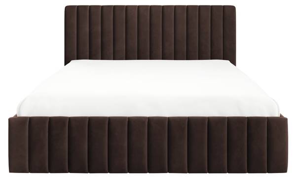 Polsterbett Lewezo Kaffeebraun - Liegefläche Breite: 140 cm
