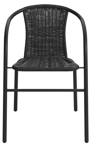 Gartenstuhl AMORA 1 Schwarz - Metall - Kunststoff - 52 x 72 x 61 cm