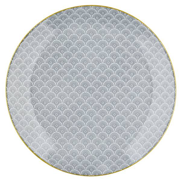 Ensemble d'assiettes PATTERN Ø26cm Gris - Céramique - 26 x 3 x 26 cm