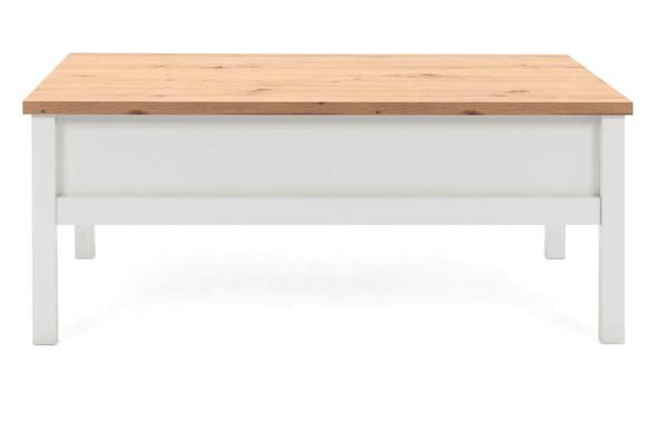 Couchtisch Bergen weiß Sofatisch Weiß - Holzwerkstoff - 100 x 40 x 55 cm
