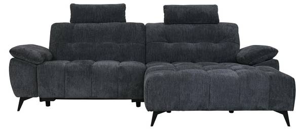 Ecksofa Colorado m. Relaxfunktion Rechts Grau