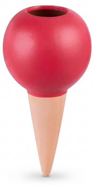 Tonkegel im 4er Set Blau - Braun - Rot - Pinie - 9 x 18 x 9 cm