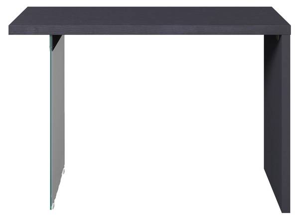 Konsolentisch MILAN Schwarz - Holzwerkstoff - Glas - Holz teilmassiv - 120 x 80 x 40 cm