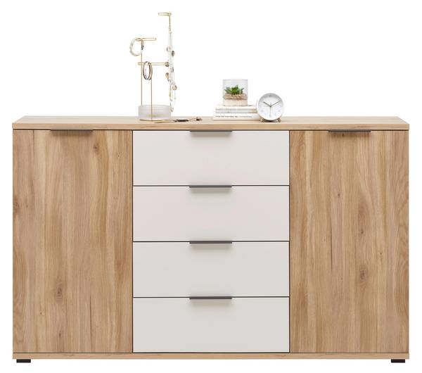 Kommode RABINA Beige - Braun - Holzwerkstoff - 150 x 91 x 38 cm