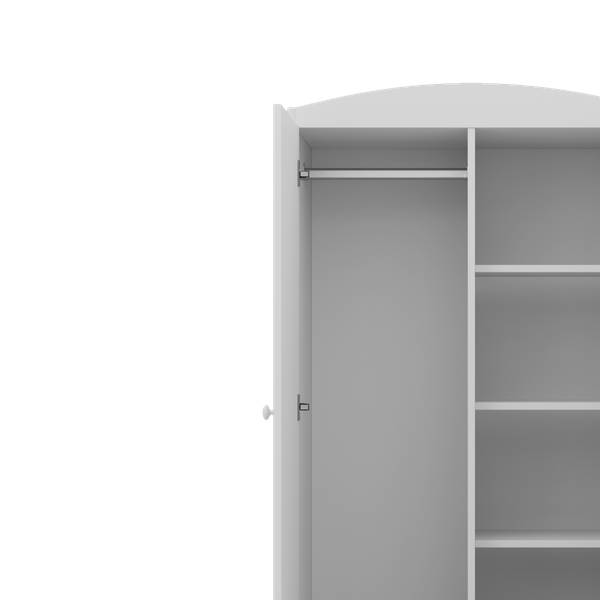 Kinderkleiderschrank Lastwagen Weiß