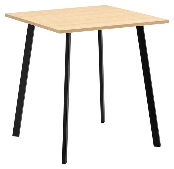 Esstisch EMIL -BASED- Braun - Holzwerkstoff - Metall - 70 x 75 x 70 cm