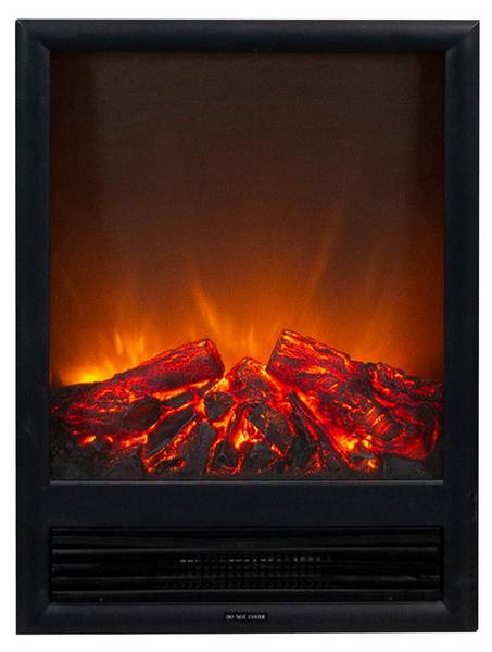 Elektrokamin Elski Schwarz - Metall - 47 x 66 x 21 cm