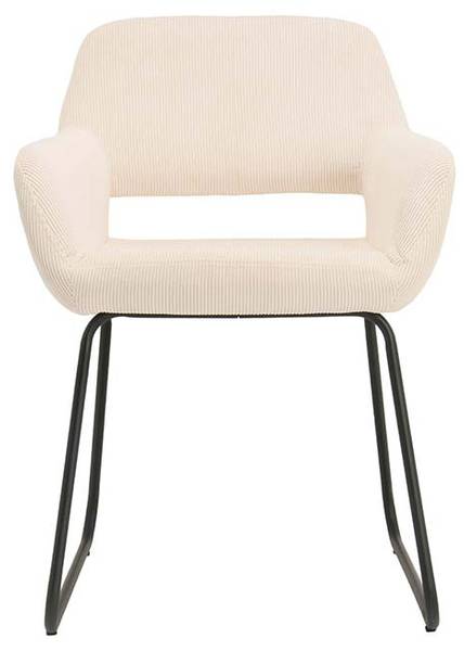 Esszimmerstuhl MUSTANG Beige - Cord - Polyester - 56 x 77 x 56 cm