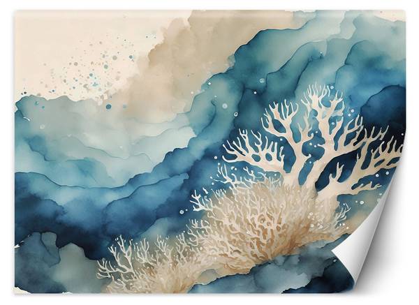 Papier peint abstraction marine 450 x 315 cm