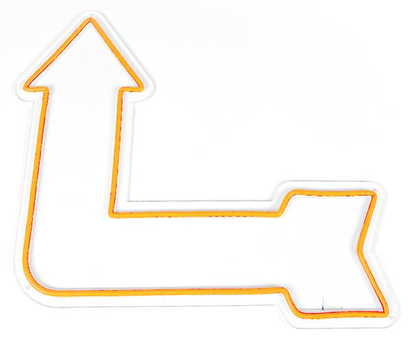 LED Neon Schild Pfeil nach oben Kunststoff - 45 x 39 x 2 cm