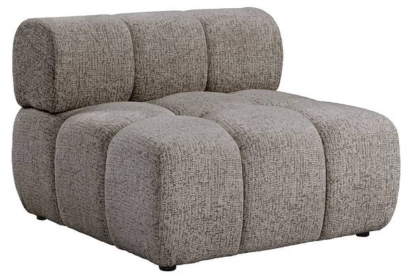 Sessel mit gerader Rückenlehne FACIVIL Grau - Textil - 94 x 70 x 94 cm