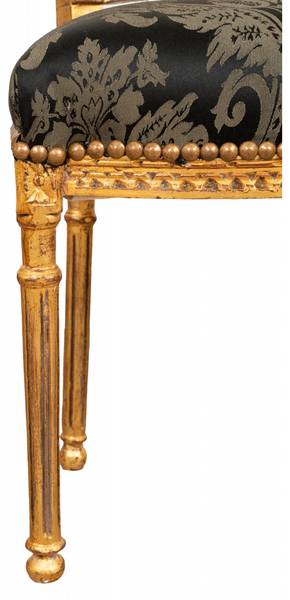 Esszimmerstuhl IMPERIAL Schwarz - Gold - Multicolor