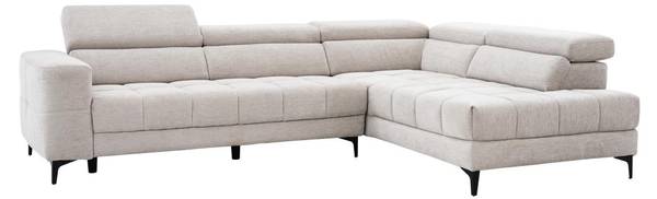 Relaxsofa MONISO Beige - Textil - 212 x 75 x 298 cm
