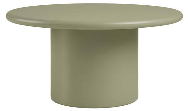 Table basse Henny Vert - En partie en bois massif - 80 x 40 x 80 cm