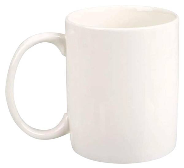 Tasse Up Yours Blanc - Faïence - 9 x 11 x 7 cm