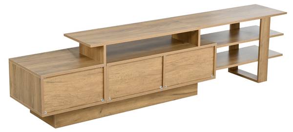 Wohnwand  Cronus Ⅰ（3-tlg） Schwarz - Braun - Holzwerkstoff - Kunststoff - 40 x 100 x 180 cm