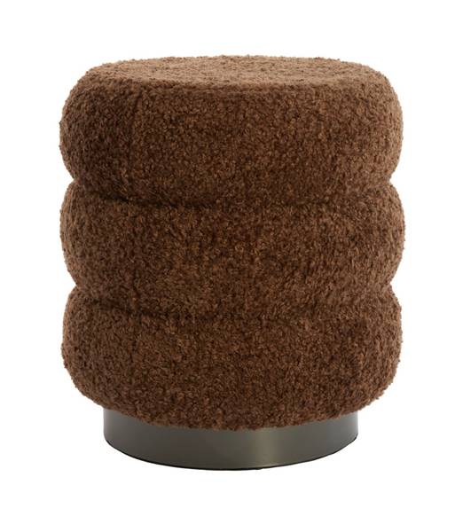 Sitzpuff Jobbi Braun - Flachgewebe - 40 x 45 x 40 cm