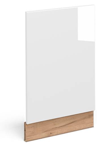 Frontblende Fame-Line 45886 Hochglanz Weiß - Eiche Sand Dekor - Breite: 45 cm