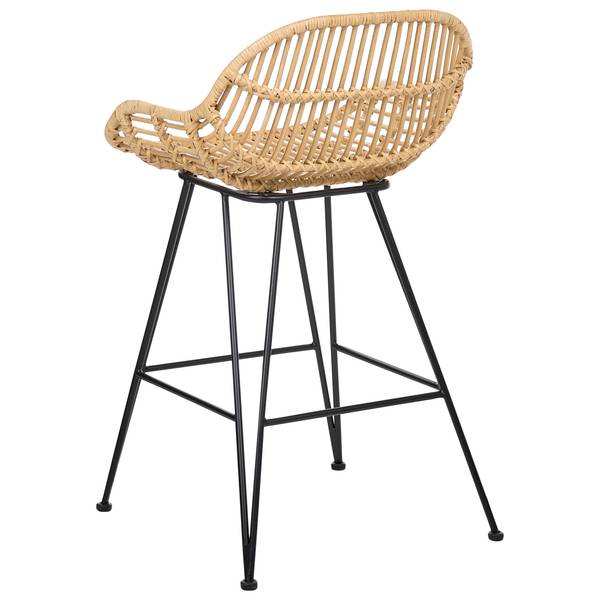 Hocker TERRELL 2-tlg Schwarz - Petrol