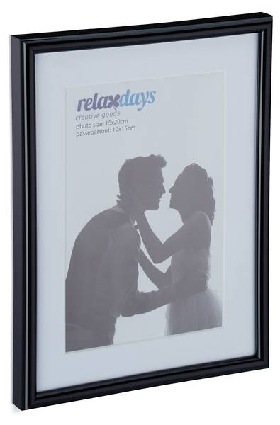 Cadres photo 15 x 20 cm lot de 2 Noir - Blanc