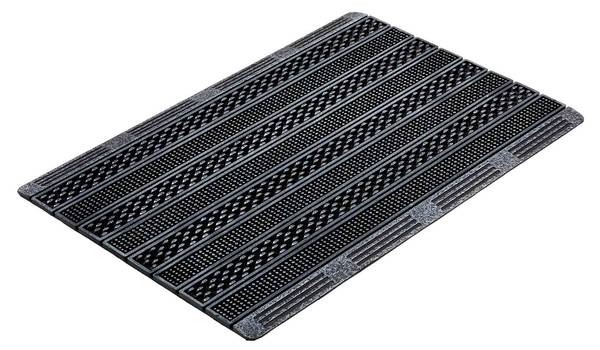 Schmutzfangmatte Indoor und Outdoor Silber - 45 x 75 cm