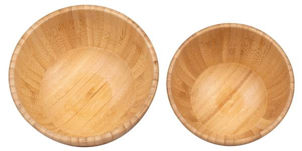 Schüssel Chefalu Braun - Bambus - Holzwerkstoff - 13 x 7 x 13 cm