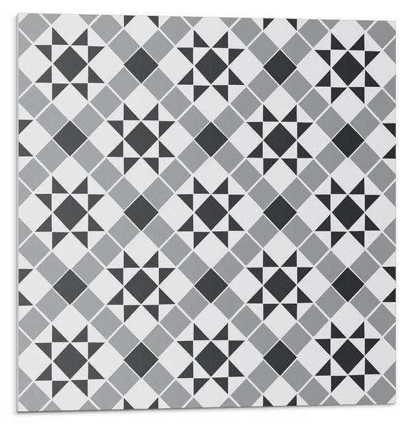 Fliesen Sterne Geo-Muster 4er Set 50 x 50 cm