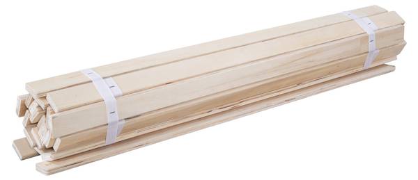 Roll-Lattenrost Montessori Beige - Holz teilmassiv - 90 x 1 x 200 cm